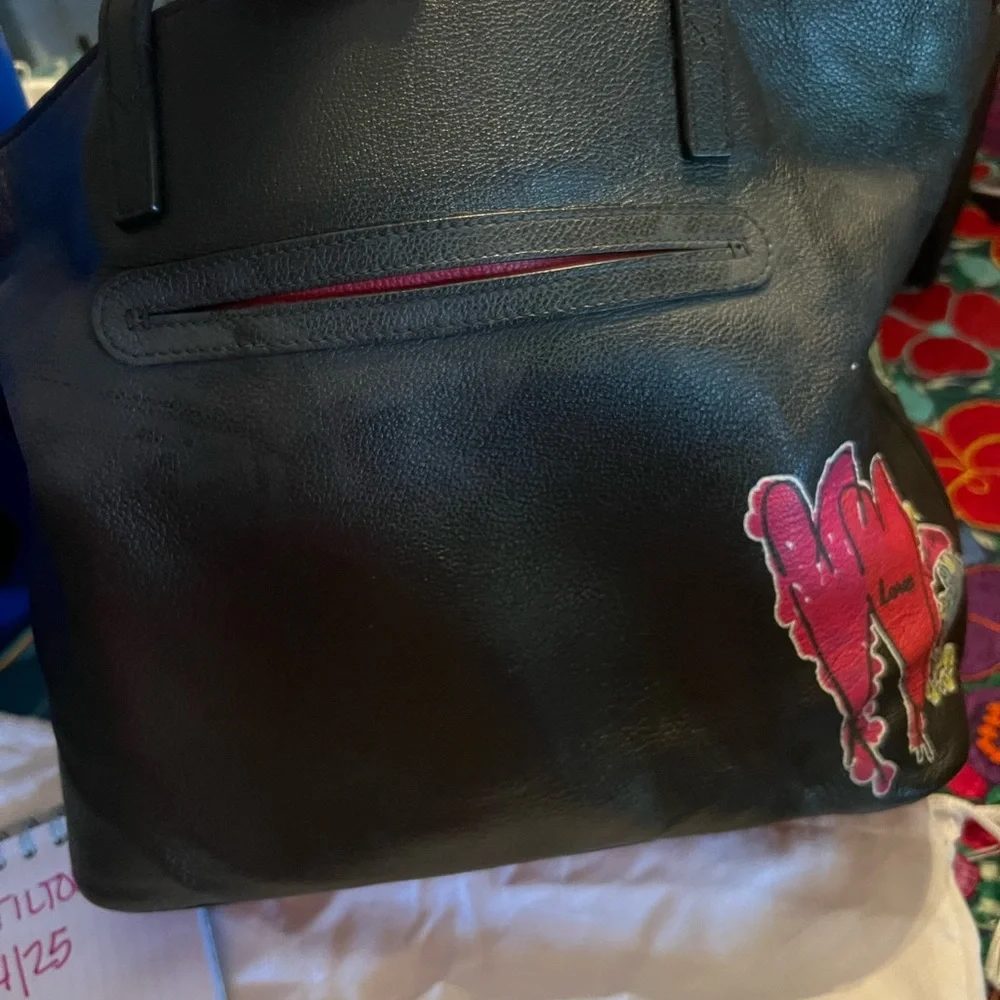 Brighton Love Scribble Heart Tote Bag - Picture 5 of 6